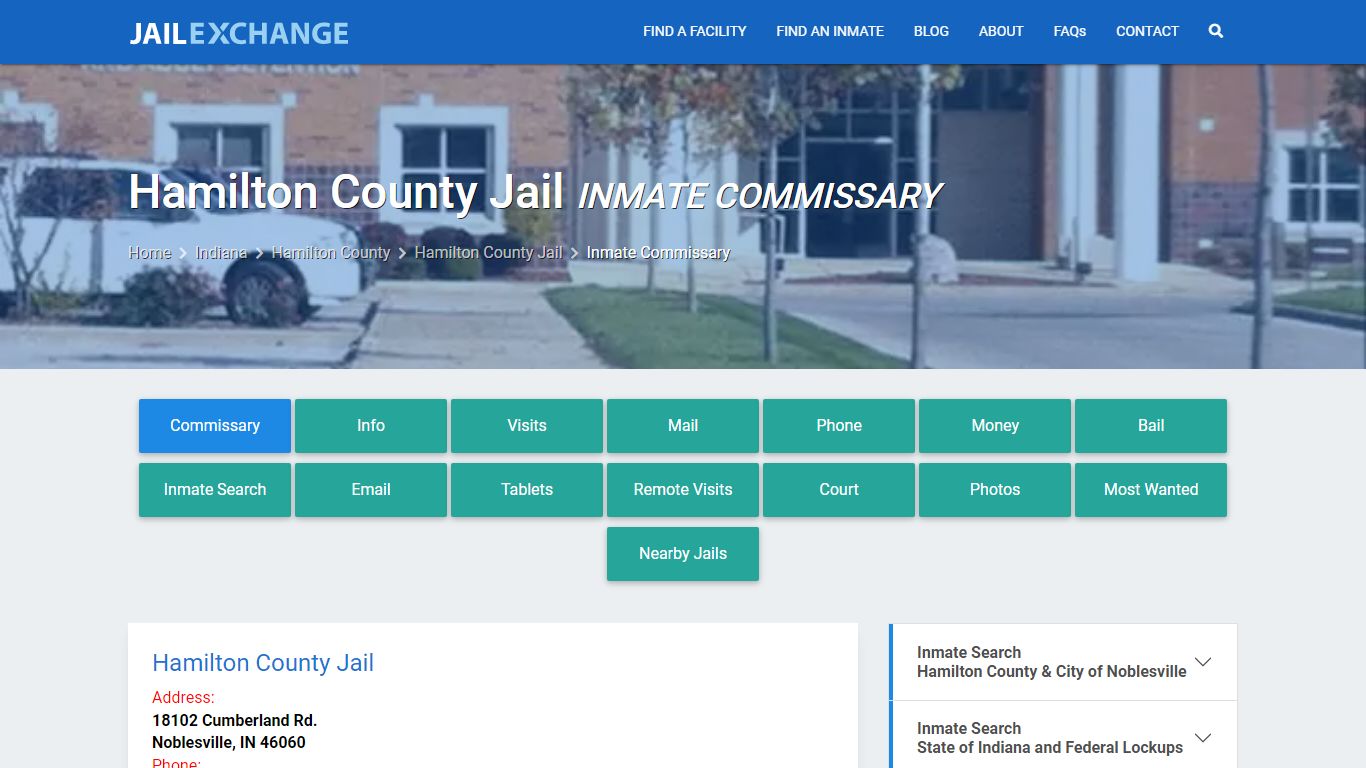 Inmate Commissary, Care Packs - Hamilton County Jail, IN